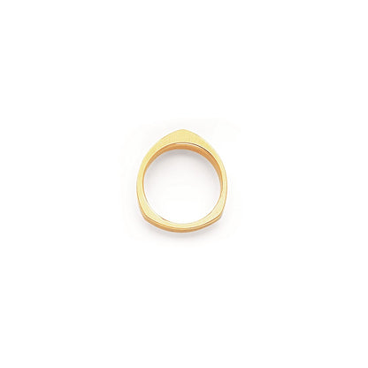 Solid 10K Yellow Gold Yellow Gold Domed Square/Rocker Comfort Fit Men's/Women's Wedding Band Ring Size 6