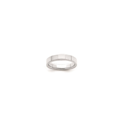 Solid 10K Yellow Gold White Gold Flat Square/Rocker Comfort Fit Men's/Women's Wedding Band Ring Size 6