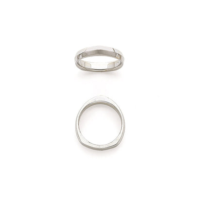 Solid 10K Yellow Gold White Gold Knife Edge Square/Rocker Men's/Women's Wedding Band Ring Size 6