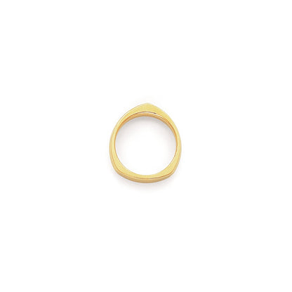 Solid 10K Yellow Gold Yellow Gold Knife Edge Square/Rocker Men's/Women's Wedding Band Ring Size 6