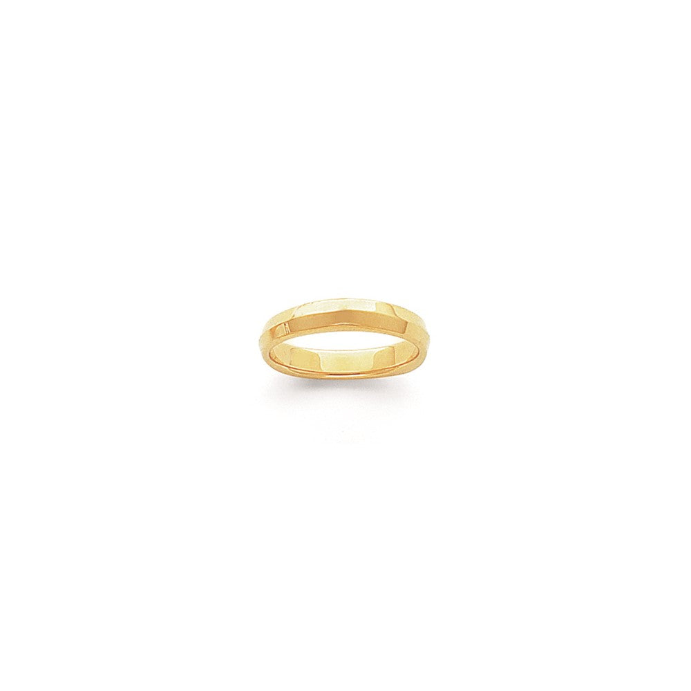 Solid 10K Yellow Gold Yellow Gold Knife Edge Square/Rocker Men's/Women's Wedding Band Ring Size 6