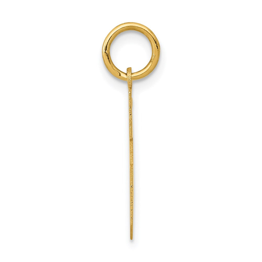 14k Yellow Gold Small Polished Number 15 Charm