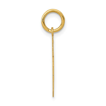 14k Yellow Gold Small Polished Number 15 Charm