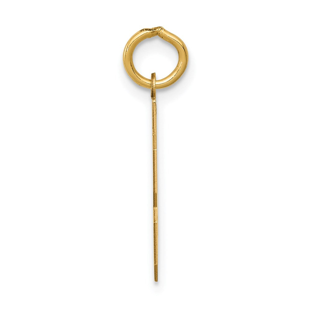 14k Yellow Gold Small Polished Number 43 Charm