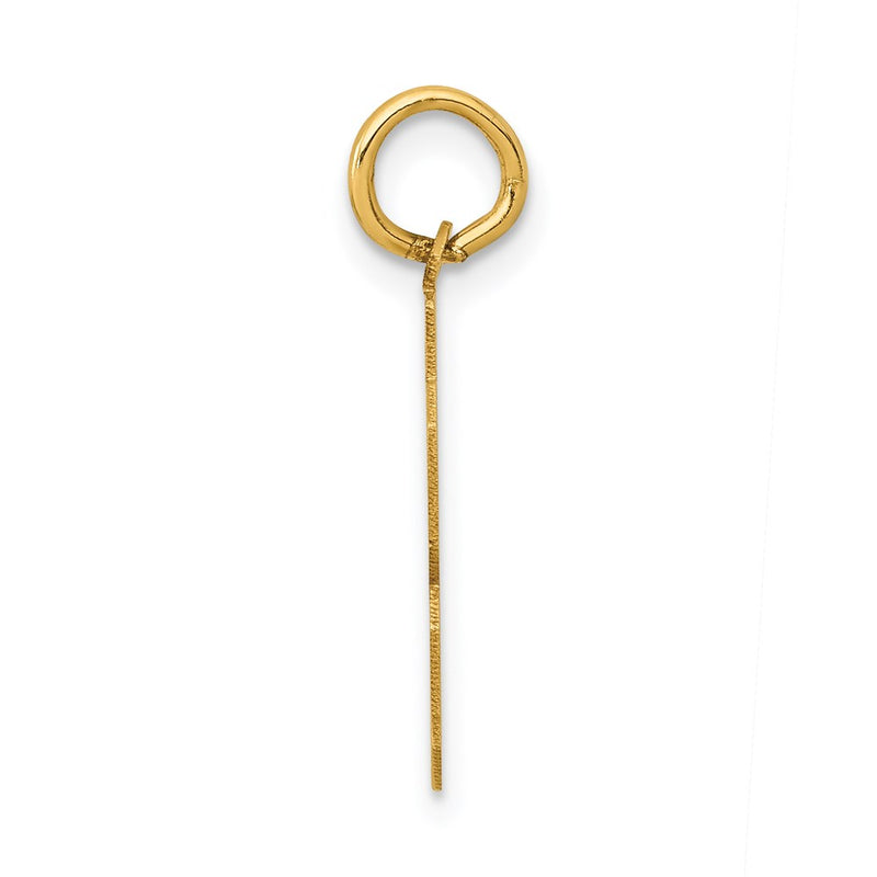 14k Yellow Gold Small Polished Number 53 Charm