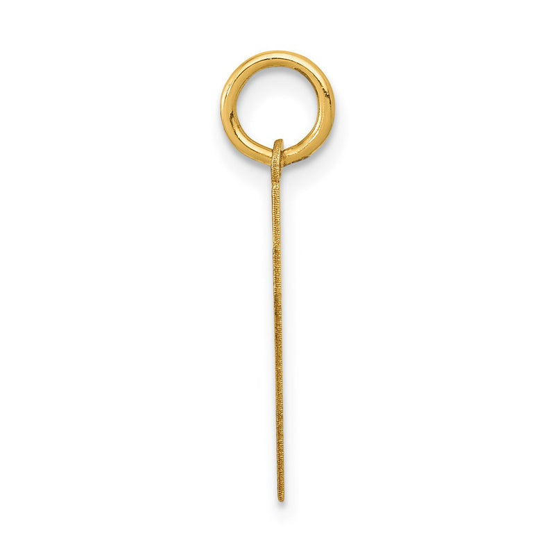 14k Yellow Gold Small Polished Number 57 Charm