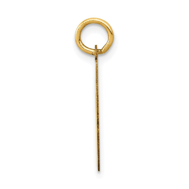 14k Yellow Gold Small Polished Number 58 Charm