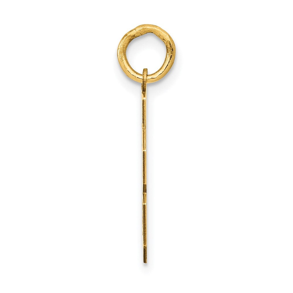 14k Yellow Gold Small Polished Number 78 Charm
