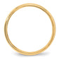 Solid 18K Yellow Gold 4mm Milgrain Half-Round Wedding Men's/Women's Wedding Band Ring Size 5