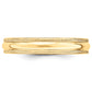 Solid 18K Yellow Gold 4mm Milgrain Half-Round Wedding Men's/Women's Wedding Band Ring Size 5