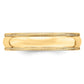 Solid 18K Yellow Gold 5mm Milgrain Half-Round Wedding Men's/Women's Wedding Band Ring Size 10.5