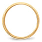Solid 18K Yellow Gold 8mm Milgrain Half Round Men's/Women's Wedding Band Ring Size 9
