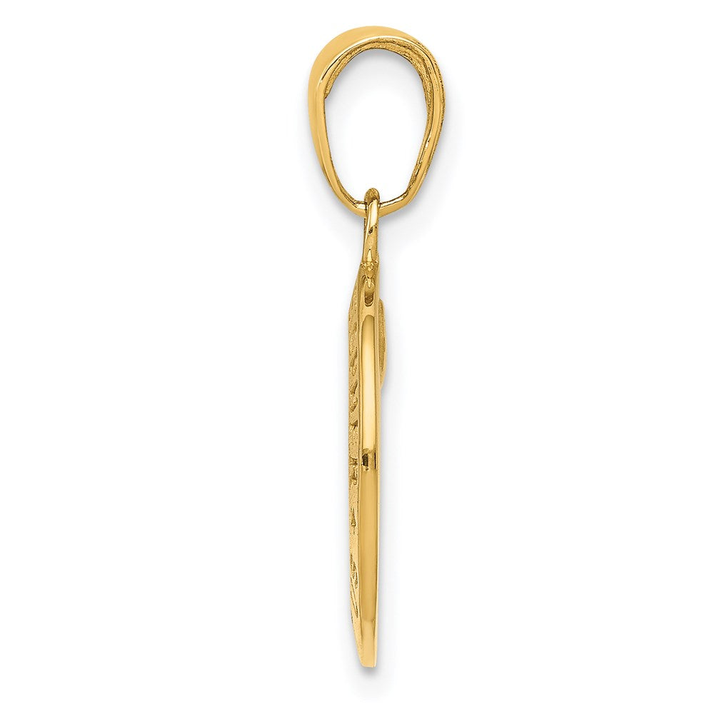 14k Yellow Gold Saint Christopher Medal Charm