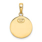 14k Yellow Gold Saint Christopher Medal Charm