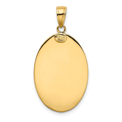 14k Yellow Gold Saint Christopher Medal Pendant