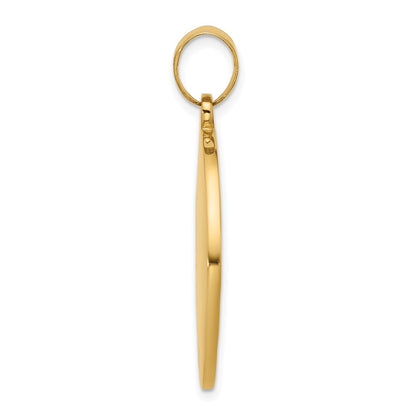 14k Yellow Gold Saint Christopher Medal Pendant