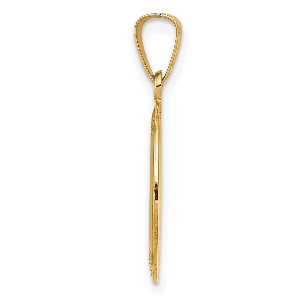 14k Yellow Gold Saint Joseph Medal Charm
