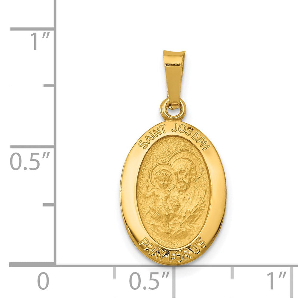 14k Yellow Gold Saint Joseph Medal Charm