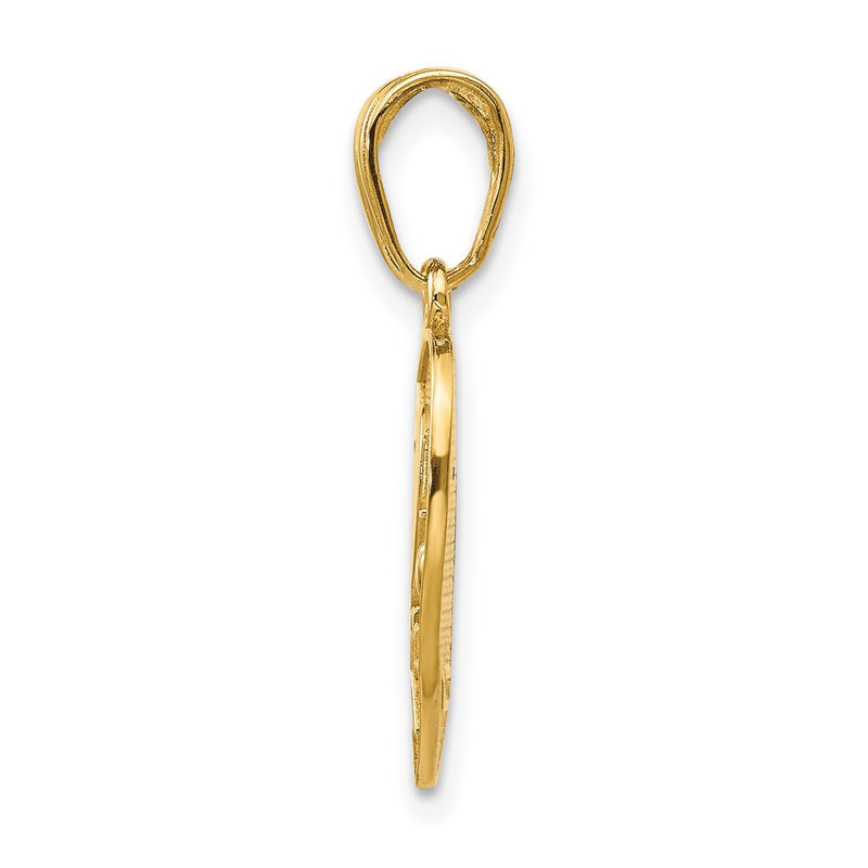 14k Yellow Gold I LOVE YOU Break Apart Heart Charm