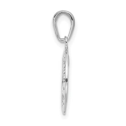14k White Gold Saint Christopher Medal Charm