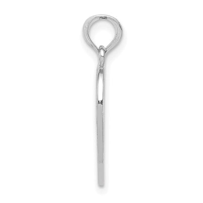 14k White Gold White Enameled MOTHER - DAUGHTER Break-apart Pendant