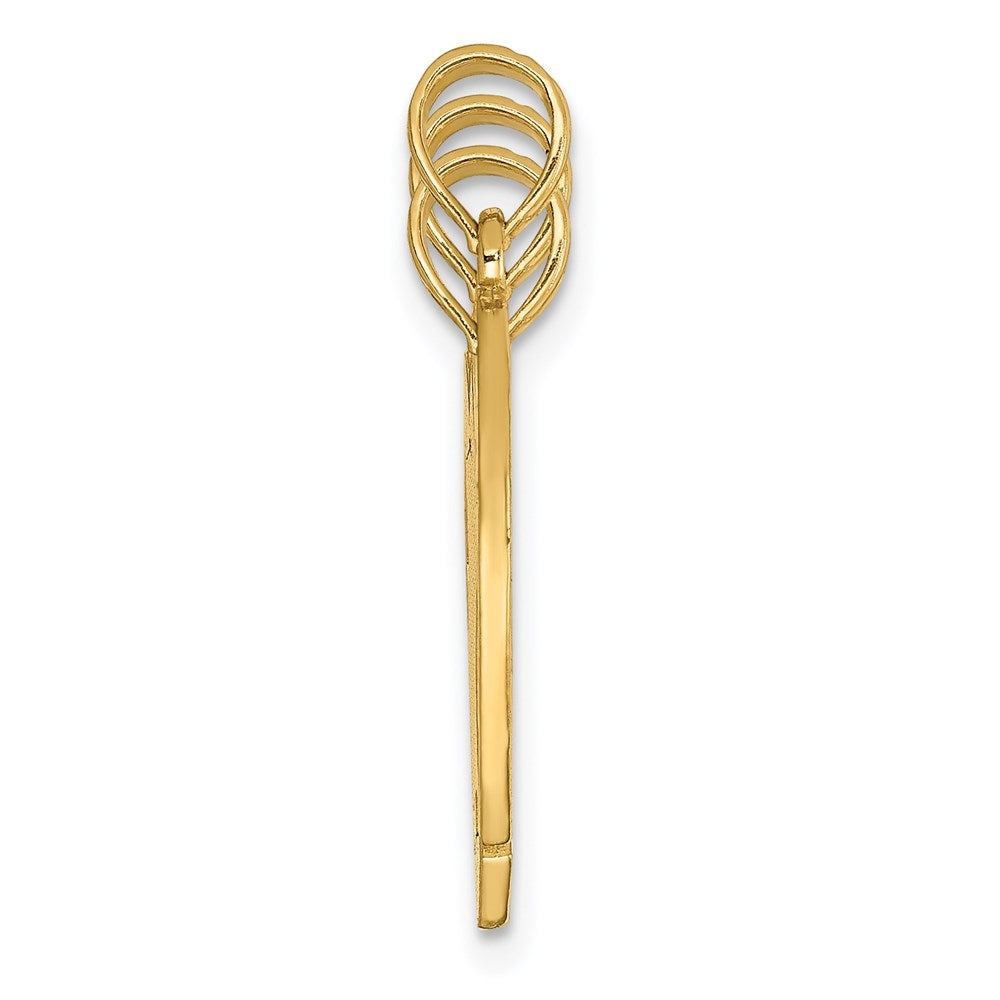 14k Yellow Gold Break-apart BIG SIS-MOM-LIL SIS Charm