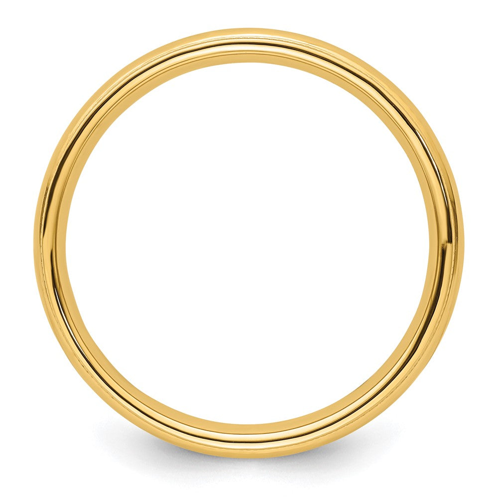 Solid 10K Yellow Gold 4mm Milgrain Comfort Fit Men's/Women's Wedding Band Ring Size 13