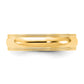 Solid 14K Yellow Gold 5mm Milgrain Comfort Wedding Men's/Women's Wedding Band Ring Size 9.5