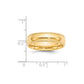 Solid 18K Yellow Gold 6mm Milgrain Comfort Fit Men's/Women's Wedding Band Ring Size 12.5