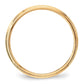 Solid 18K Yellow Gold 3mm Light Weight Milgrain Half Round Men's/Women's Wedding Band Ring Size 8