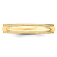 Solid 18K Yellow Gold 4mm Light Weight Milgrain Half Round Men's/Women's Wedding Band Ring Size 8