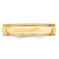 Solid 18K Yellow Gold 5mm Light Weight Milgrain Half Round Men's/Women's Wedding Band Ring Size 12