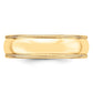 Solid 18K Yellow Gold 6mm Light Weight Milgrain Half Round Men's/Women's Wedding Band Ring Size 5.5