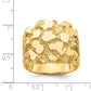 14K Yellow Gold Men's Nugget Ring