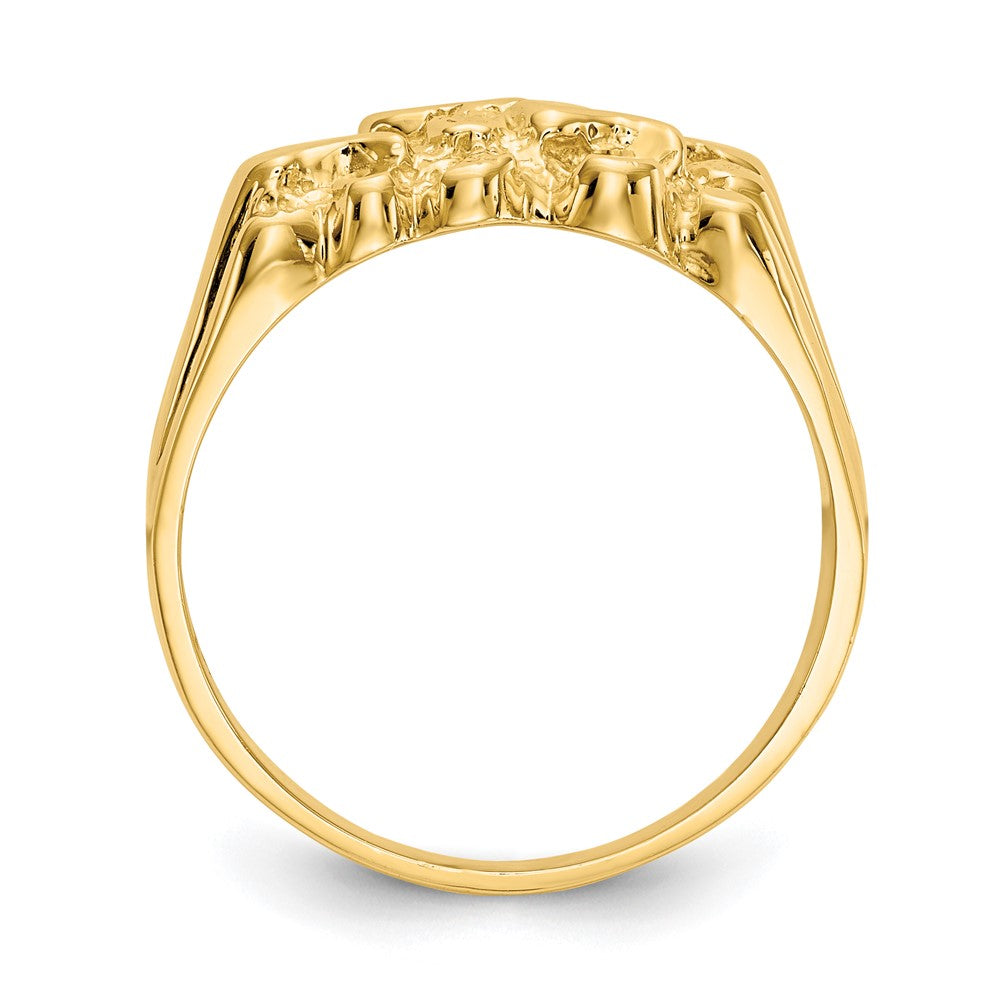 14K Yellow Gold Nugget Ring