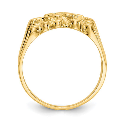 14K Yellow Gold Nugget Ring