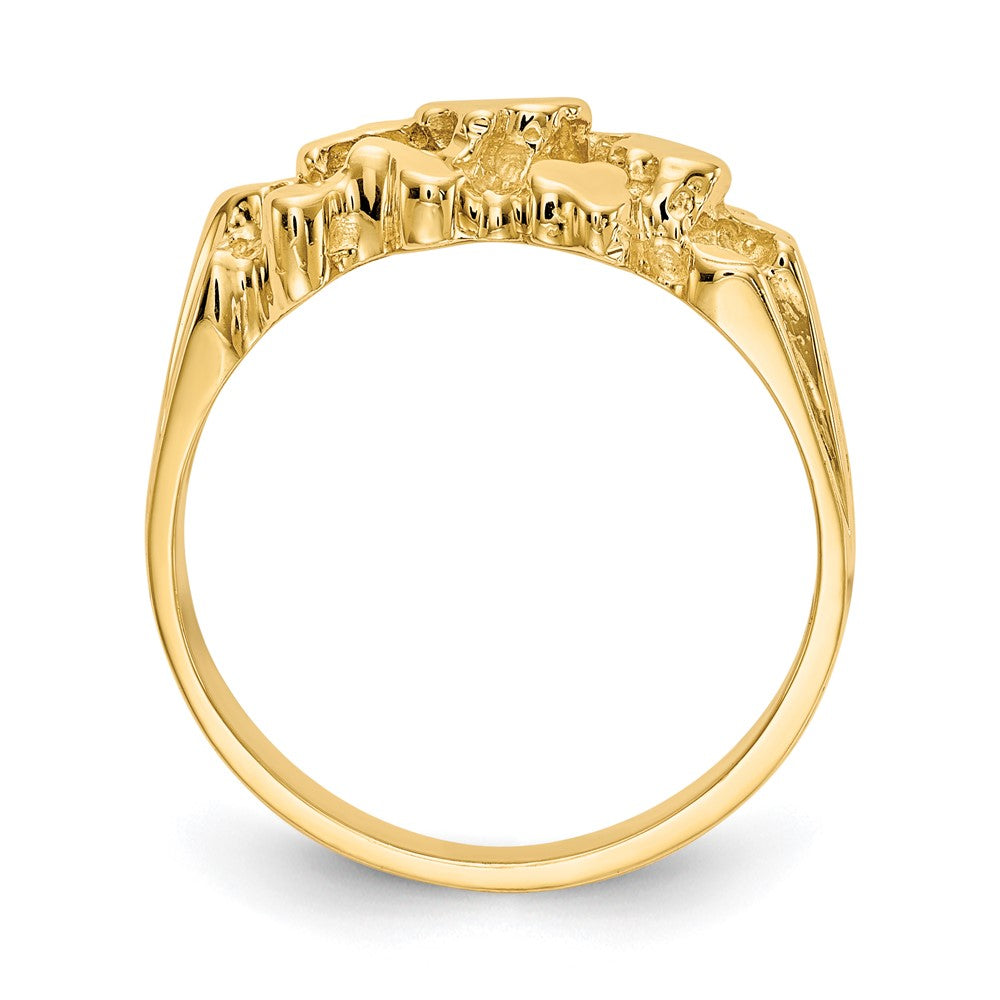 14K Yellow Gold Nugget Ring