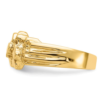 14K Yellow Gold Nugget Ring