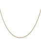 14K Yellow Gold 16 inch .75mm Cable with Spring Ring Clasp Pendant Chain Necklace