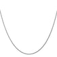 14K White Gold 16 inch 1.05mm Diamond-cut Spiga with Lobster Clasp Chain Necklace