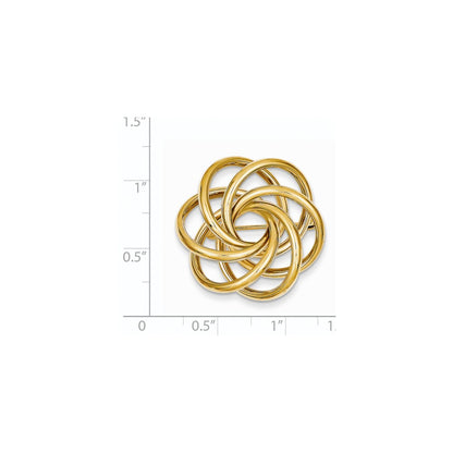 14k Yellow Gold Circle Pin