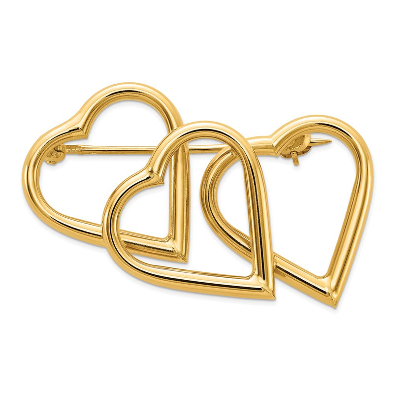 14k Yellow Gold Designer Pin