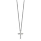 14k white goldtrue origin lab grown real diamond vs si d e f cross pendant necklace pm1000 025 wld