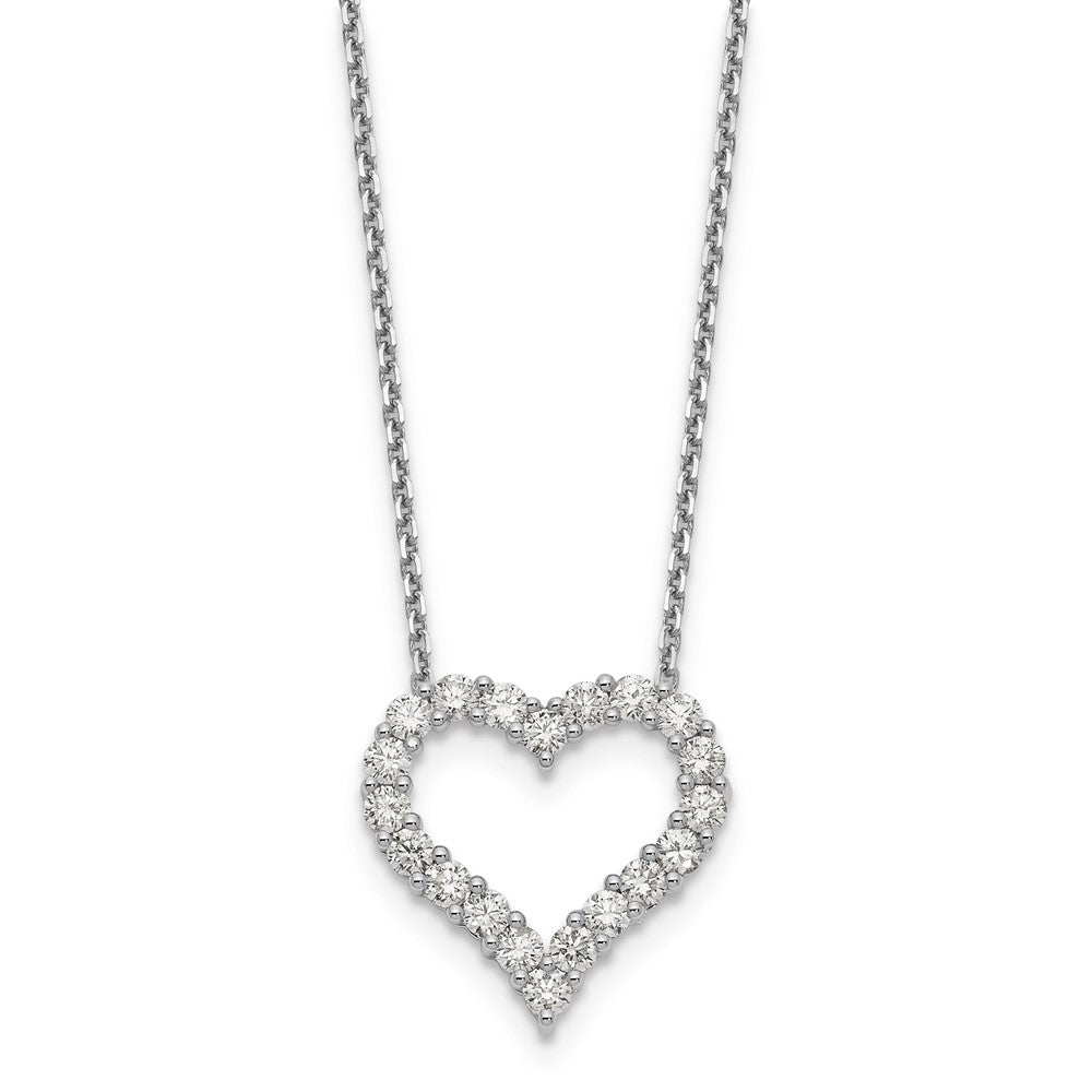 14k white goldtrue origin lab grown real diamond vs si d e f heart pendant necklace pm1001 150 wld