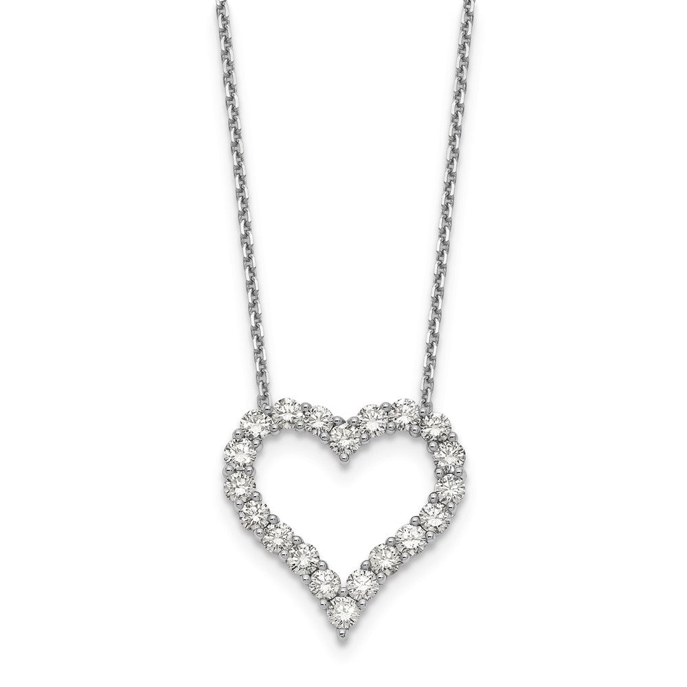 14k white goldtrue origin lab grown real diamond vs si d e f heart pendant necklace pm1001 200 wld