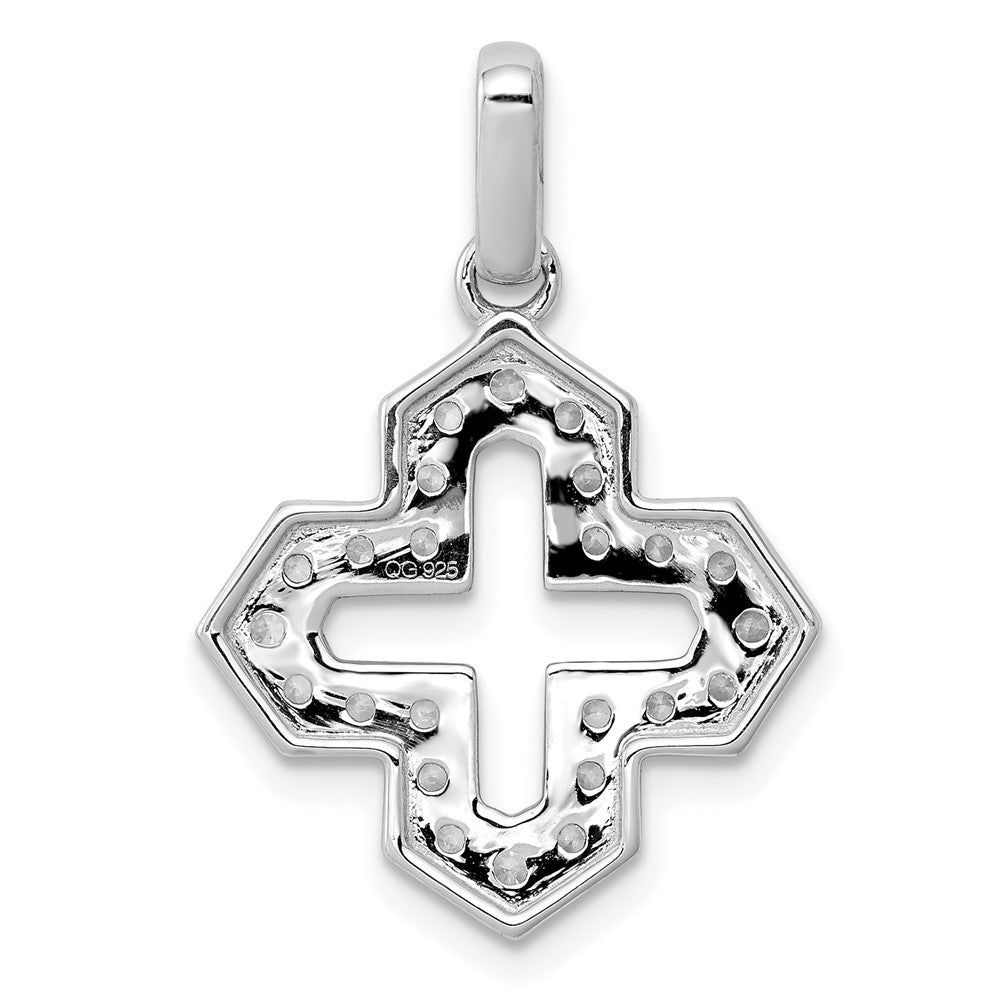 14k White Gold 1/2ct. Real Diamond Fancy Pendant