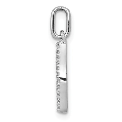 14k White Gold 1/2ct. Real Diamond Fancy Pendant