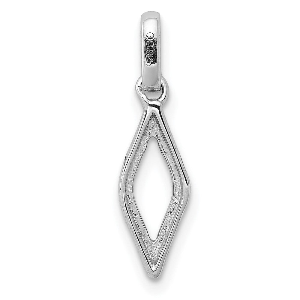 14k White Gold 1/2ct. Real Diamond Fancy Pendant
