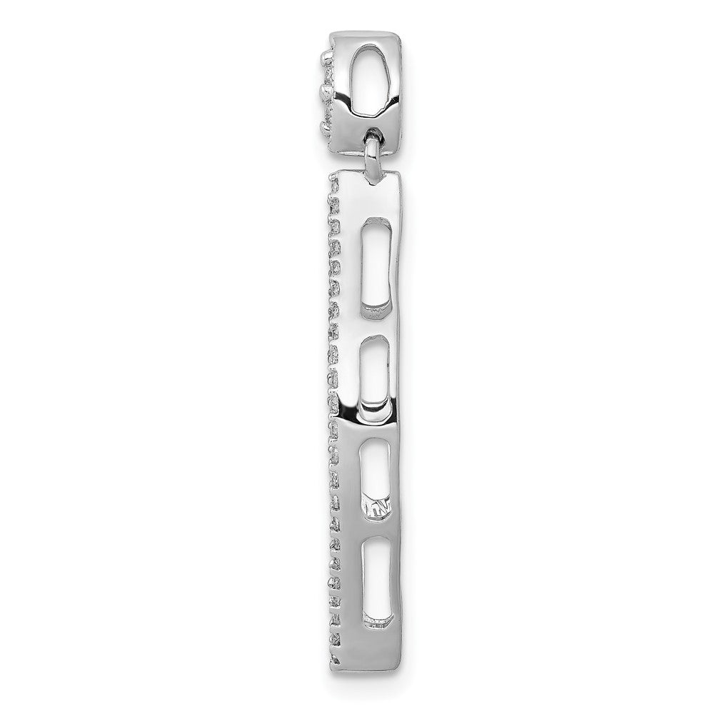 14k White Gold 1/4ct. Real Diamond Pendant