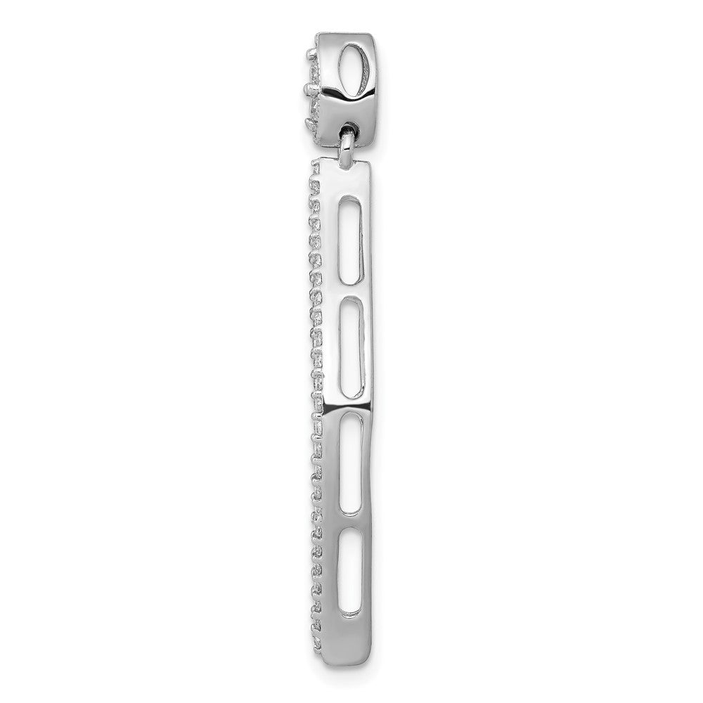 14k White Gold 1/2ct. Real Diamond Pendant